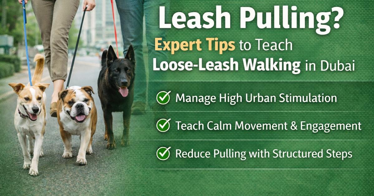 Leash Pulling? Expert Strategies to Teach Loose-Leash Walking in Dubai