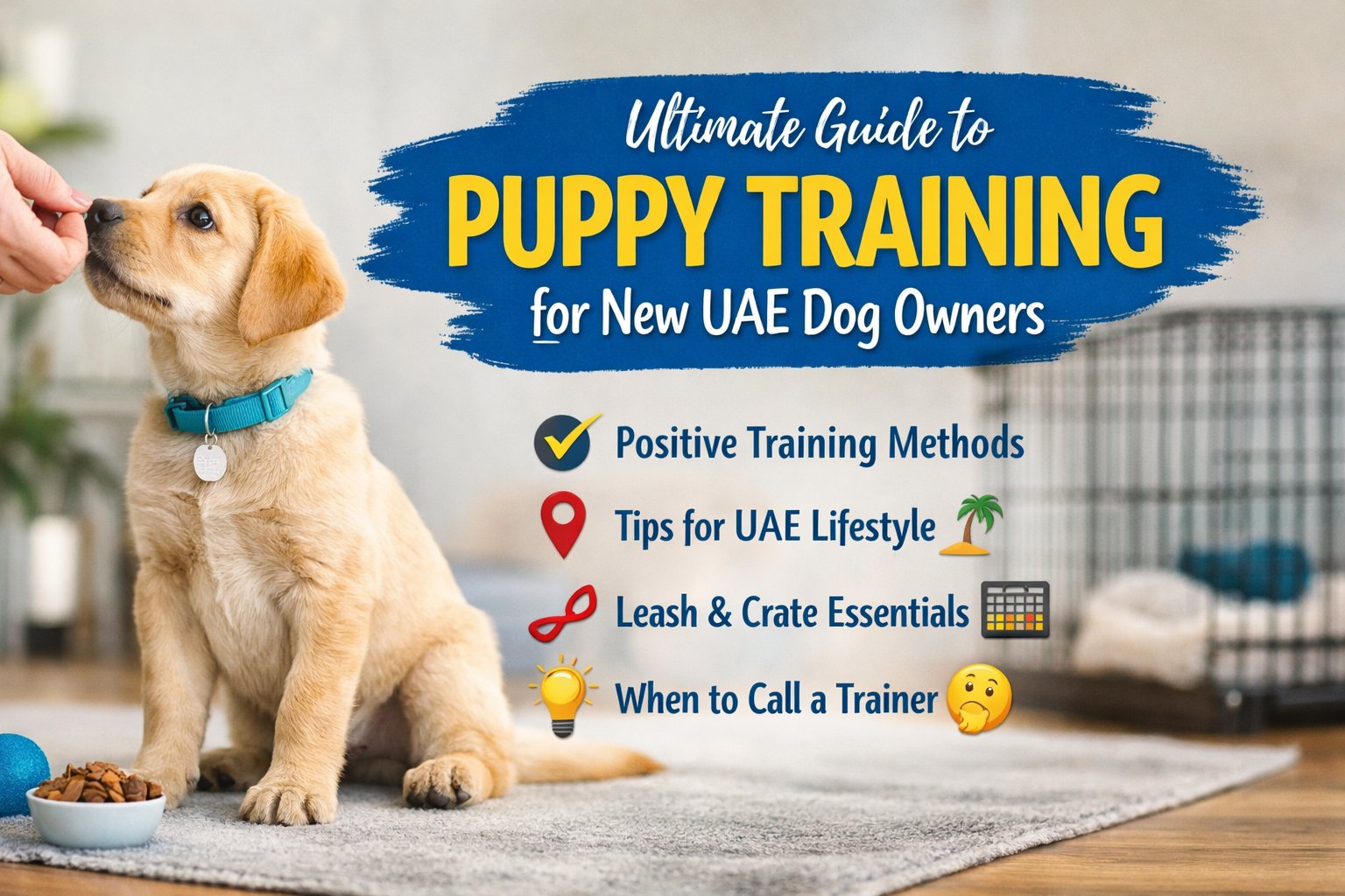 How to Train a Puppy in the UAE: Potty Training, Socialization and Obedience