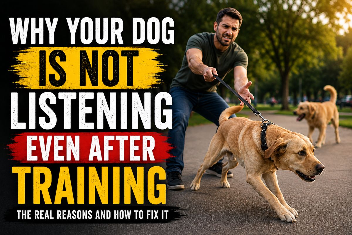 Why Your Dog Is Not Listening Even After Training